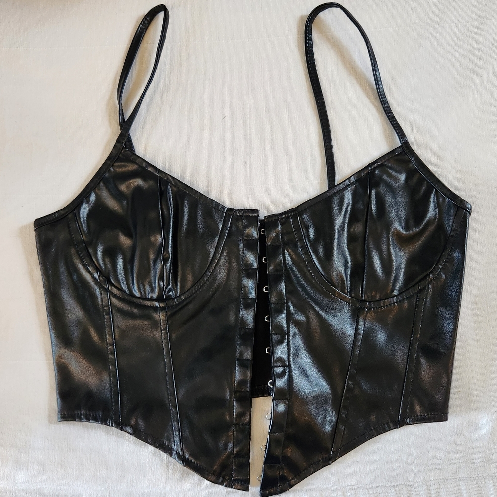 Nwot FEUX LEATHER CORSET